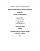 INTRODUCCION A LA ADMINISTRACION ESTRATEGICA