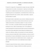 PASO DE LA CONCEPTUALIZACION A LA CONTEXTUALIZACION SOCIAL