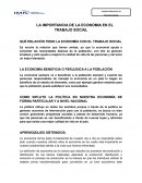 LA IMPORTANCIA DE LA ECONOMIA EN EL TRABAJO SOCIAL