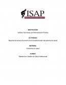 Reporte de lectura (Economía de la transformación del sistema de salud)
