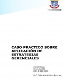 CASO PRACTICO SOBRE APLICACIÓN DE ESTRATEGIAS GERENCIALES
