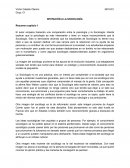 Introducción a la Sociologia