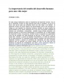 La importancia del estudio del desarrollo humano para una vida mejor
