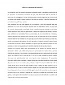 ¿Qué es un proyecto de inversión?