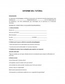 Informe del tutor
