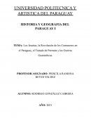 Los Jesuitas, la Revolución de los Comuneros en el Paraguay, el Tratado de Permuta y las Guerras Guaraníticas