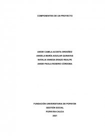 Componentes de un proyecto. Página 1