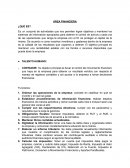 Sobre area financiera