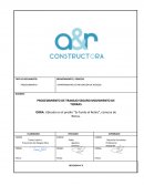 PROCEDIMIENTO DE TRABAJO SEGURO MOVIMIENTO DE TIERRAS