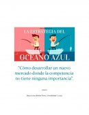 ENSAYO LIBRO "LA ESTRATEGIA DEL OCEANO AZUL"
