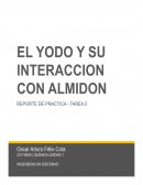 El yodo y su interacción con almidón