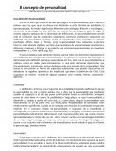 El concepto de personalidad