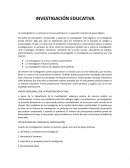 INVESTIGACIÓN EDUCATIVA