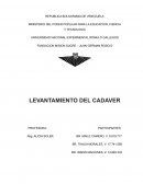 LEVANTAMIENTO DEL CADAVER