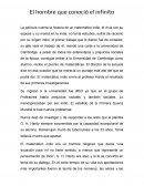 El hombre que conoció el infinito