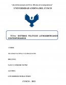SISTEMAS POLITICOS LATINOAMERICANOS CONTENPORANEOS
