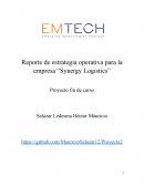Reporte de estrategia operativa para la empresa “Synergy Logistics”