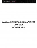 Manual de Instalación API DIAN V 2020 Google VPS
