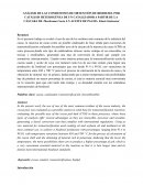 ANÁLISIS DE LAS CONDICIONES DE OBTENCIÓN DE BIODIESEL