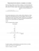 Representación de números complejos en el plano