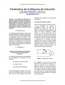 Parámetros de la Maquina de inducción