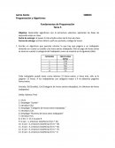 Programación y Algoritmos Fundamentos de Programación