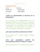 ¿Cómo se representaba la escritura en la antigüedad?