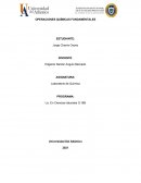 OPERACIONES QUIMICAS FUNDAMENTALES