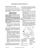 PROCEDIMIENTO DE REVISION HIDRAULICA