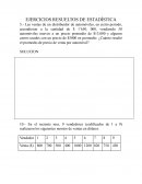 Ejercicios resueltos de estadistica