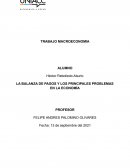 LA BALANZA DE PAGOS Y LOS PRINCIPALES PROBLEMAS EN LA ECONOMÍA