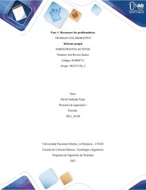 Informe grupal PARTICIPANTES ACTIVOS. Página 1