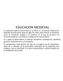 Educacion medieval