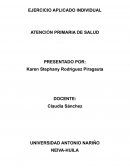 ATENCIÓN PRIMARIA DE SALUD