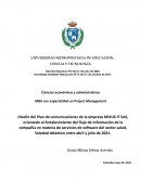 Plan de comunicaciones de la empresa NEXUS IT SAS