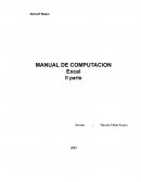 MANUAL DE COMPUTACION Excel