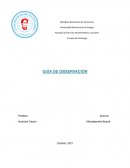 Guía de Observación para evaluar la ansiedad en adultos