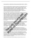 Documento de reflexión del documental Roko Belic