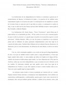 Informe de lectura, articulo Molina Martinez, “Pactismo e independencia en Iberoamérica 1808-1811