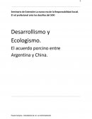 Desarrollismo y Ecologismo. El acuerdo porcino entre Argentina y China