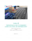 Importancia del e-commerce como un canal de distribución