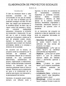 Elaboración de proyectos psicosociales