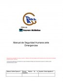 Manual de Seguridad Humana ante Emergencias