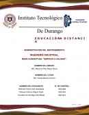 MAPA CONCEPTUAL “SERVICIO A CALIDAD”