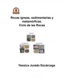 Rocas ígneas, sedimentarias y metamórficas. Ciclo de las Rocas