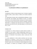 La participación de México en la globalización