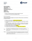 PRÁCTICA CALIFICADA CURSO: ARGUMENTACIÓN