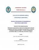 PROYECTO DE INVESTIGACION. INDUSTRIAS ALIMENTARIAS
