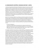 EL CONOCIMIENTO CIENTÍFICO: ORIGENES METODO Y LIMITES