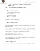 VISIÓN CRISTIANA DEL HOMBRE Y LA SOCIEDAD